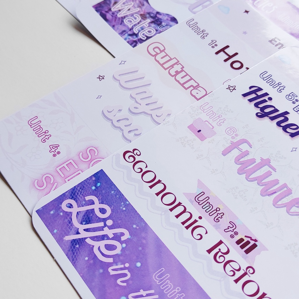 Sticker tiếng anh 12, tiêu đề tiếng anh 12  | AIMÉE