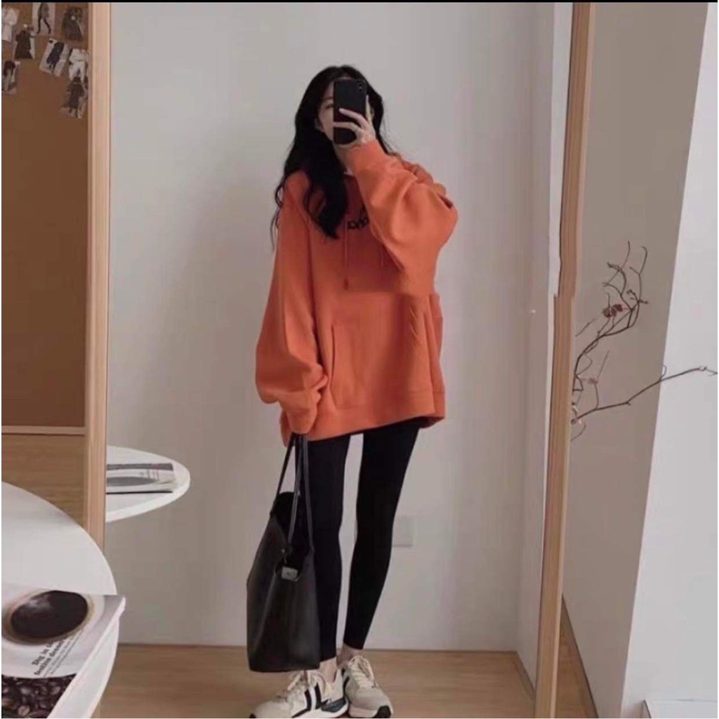 Set bộ đồ nữ áo nỉ bông hoodie form rộng dài tay thu đông quần legging cao cấp giá rẻ CAMCAM Ulzzang