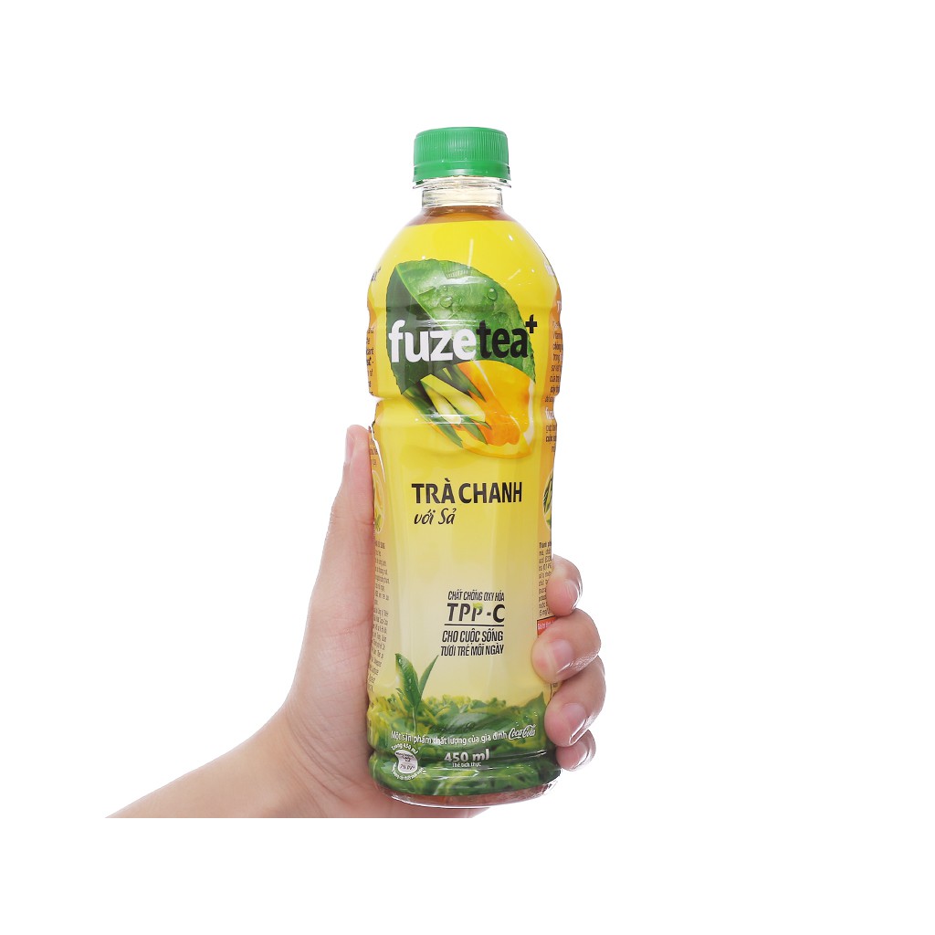 Trà Chanh Sả FuzeTea+ Chai 450ml