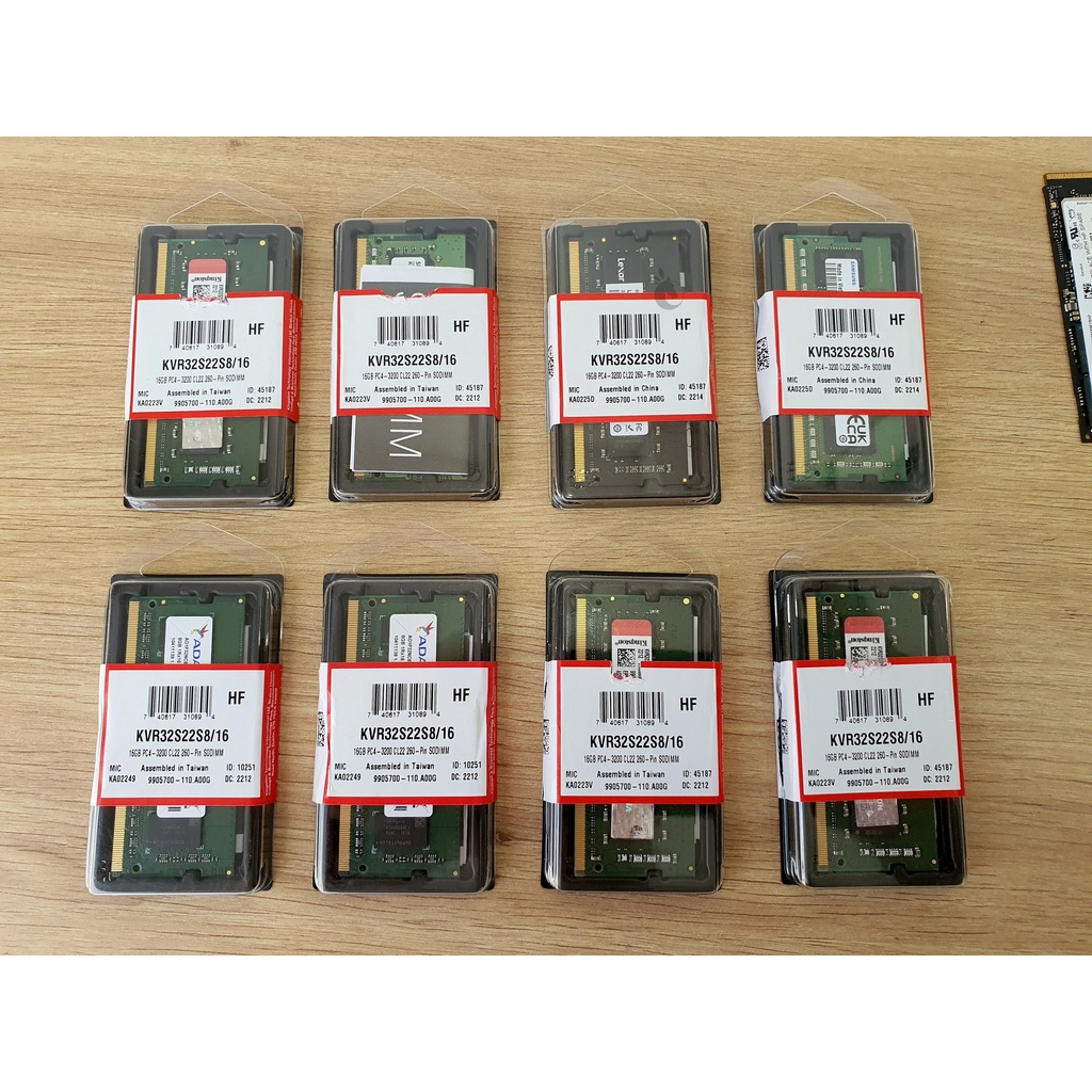 RAM Laptop Kingston 16GB DDR4 Bus 3200Mhz - KVR32S22S8/16 , Chính hãng , bảo hành 36 tháng