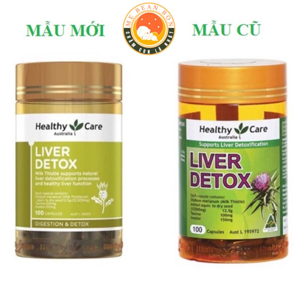 Giải độc gan hiệu quả - Viên uống thải độc gan Healthy Care Liver Detox hộp 100 viên của Úc