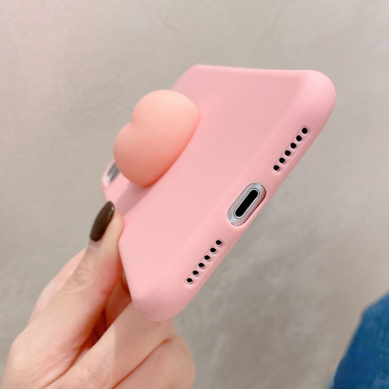 Cute Pink Peach Stress Reliever Phone Case for Oppo A71 F1S F3 PLUS F5 F7 F9 F11 PRO Soft back cover