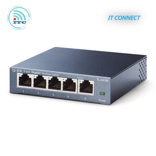 TP-Link Switch Gigabit Vỏ thép 5 cổng RJ45 Tăng tốc máy chủ - TL-SG105 - Hàng Chính Hãng
