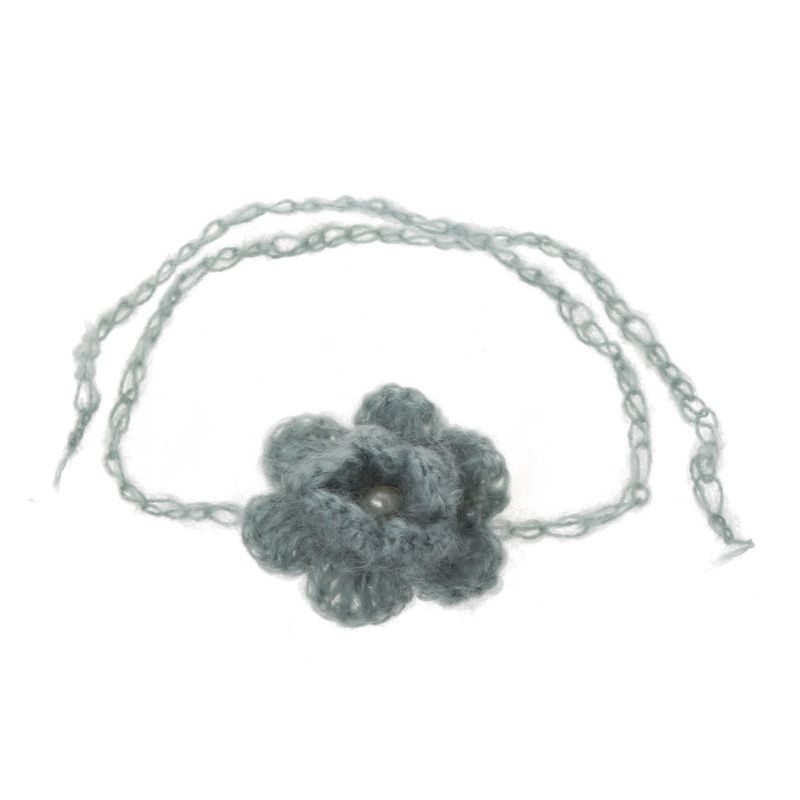 Băng Đô Hoa Mềm Mại Màu Trơn Dùng Làm Phụ Kiện Chụp Ảnh Cho Bé Gái