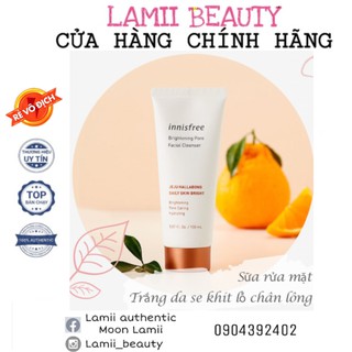 Sữa rửa mặt quýt sáng da Innisfree Brightening Pore Facial Cleanser Jeju Hallabong Daily skin bright -Date 5/1/2023