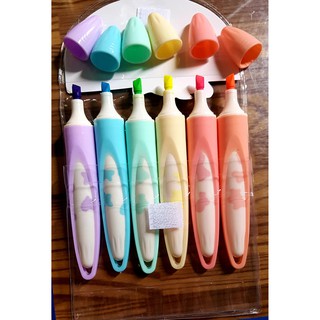 Combo 6 bút dạ quang con bò MILKY