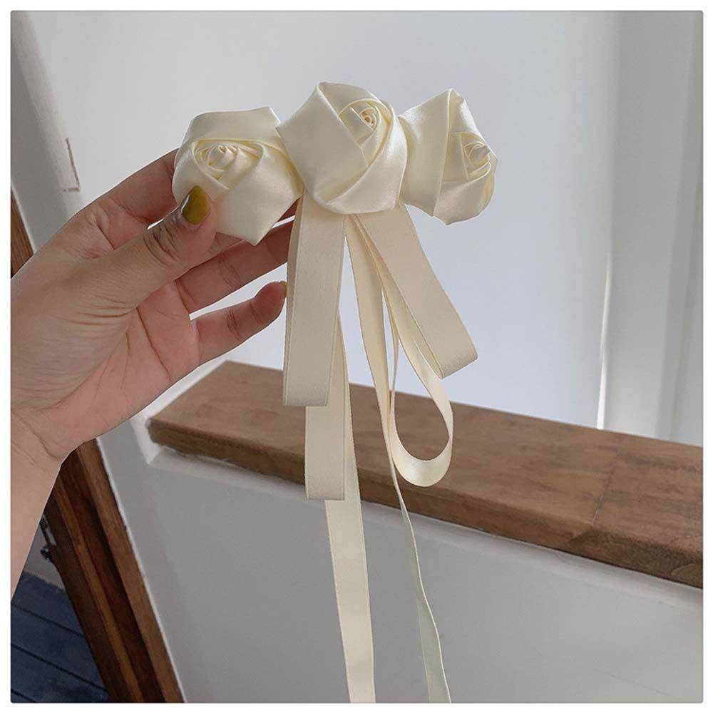 Kẹp Tóc Đính Ruy Băng Dễ Thương Thời Trang Mùa Hè Cho Bạn Gái