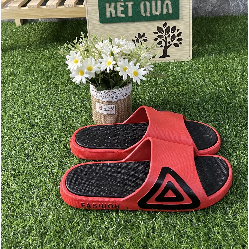 Dép nam nữ đẹp thời trang đúc nguyên khối - dép cao su đi mưa chống trơn trượt - form nhỏ đặt tiến 1 size