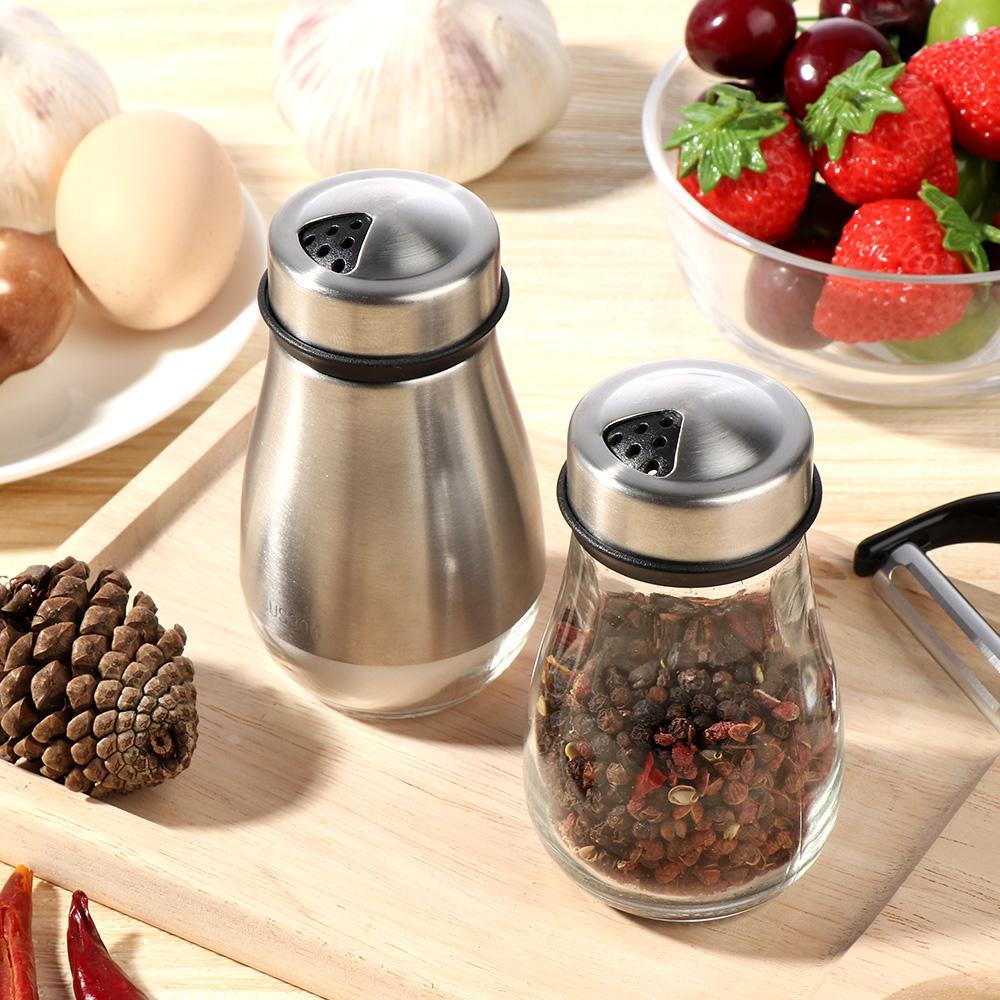 KUNHEV Lọ Đựng Gia Vị Có Lỗ Rót Bằng Thép Không Gỉ