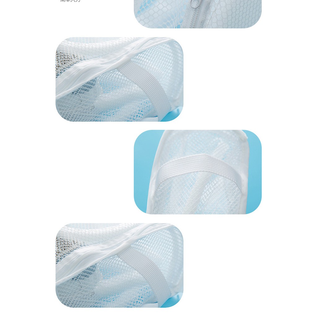 Túi giặt giày đồ lót quần áo dây kéo túi lưới giặt đồ có đệm chống sốc thông minh