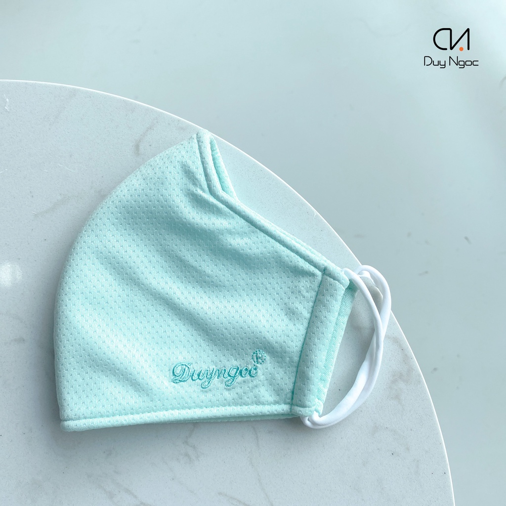 Khẩu trang Mesh cao cấp Duy Ngọc chất liệu thoáng mát, kháng khuẩn, an toàn cho da, 3 lớp, kiểu dáng thời trang