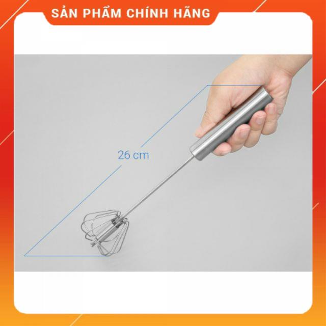 Cây Đánh Trứng Inox Tự Xoay