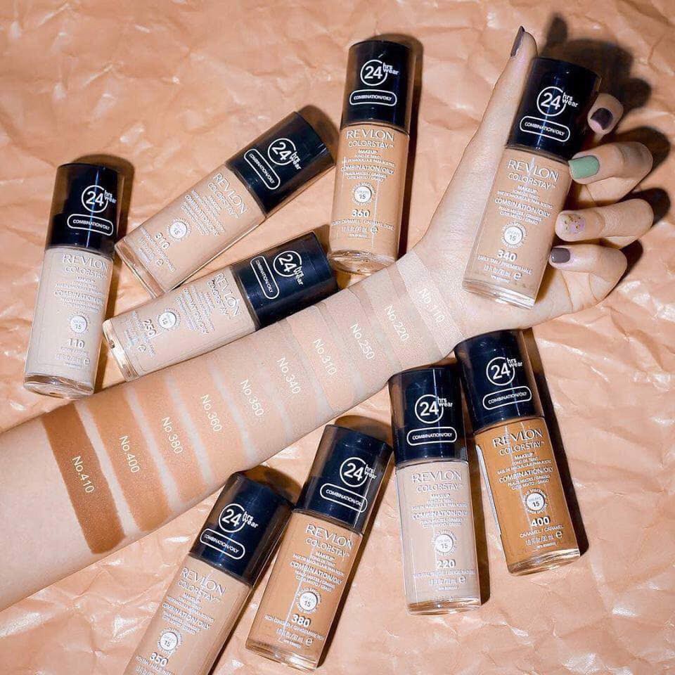 Kem Nền Kiềm Dầu REVLON COLORS Makeup 24H Combination/Oliy Skin