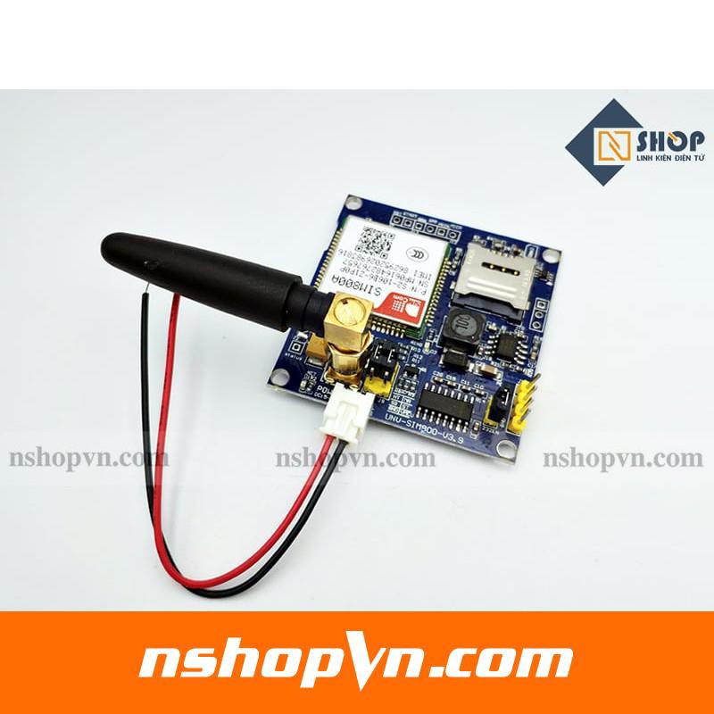 Mạch GSM GPRS Sim800A (SIM900A Update) lập trình với vi điều khiển ứng dụng vào truyền nhận dữ liệu không dây