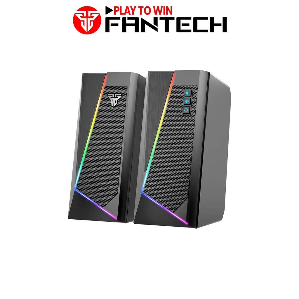 Loa Vi TÍnh Gaming Fantech GS204 RUMBLE LED RGB 7 Chế Độ Hỗ Trợ Kết Nối Bluetooth 5.0 Và AUX 3.5mm - Hàng Chính Hãng