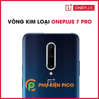Vòng bảo vệ camera Oneplus 7 Pro - Ốp viền camera Oneplus 7 Pro chống xước bảo vệ camera màu bạc