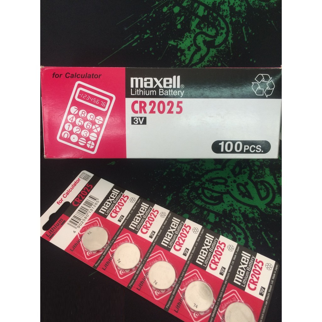 Vỉ pin 2025 Maxell CR2025 - Pin 3v Lithium