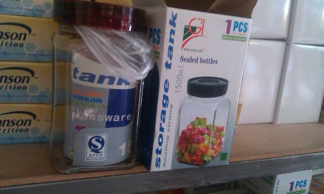 Hu thuy tinh 1500ml Tho Nhi Ky