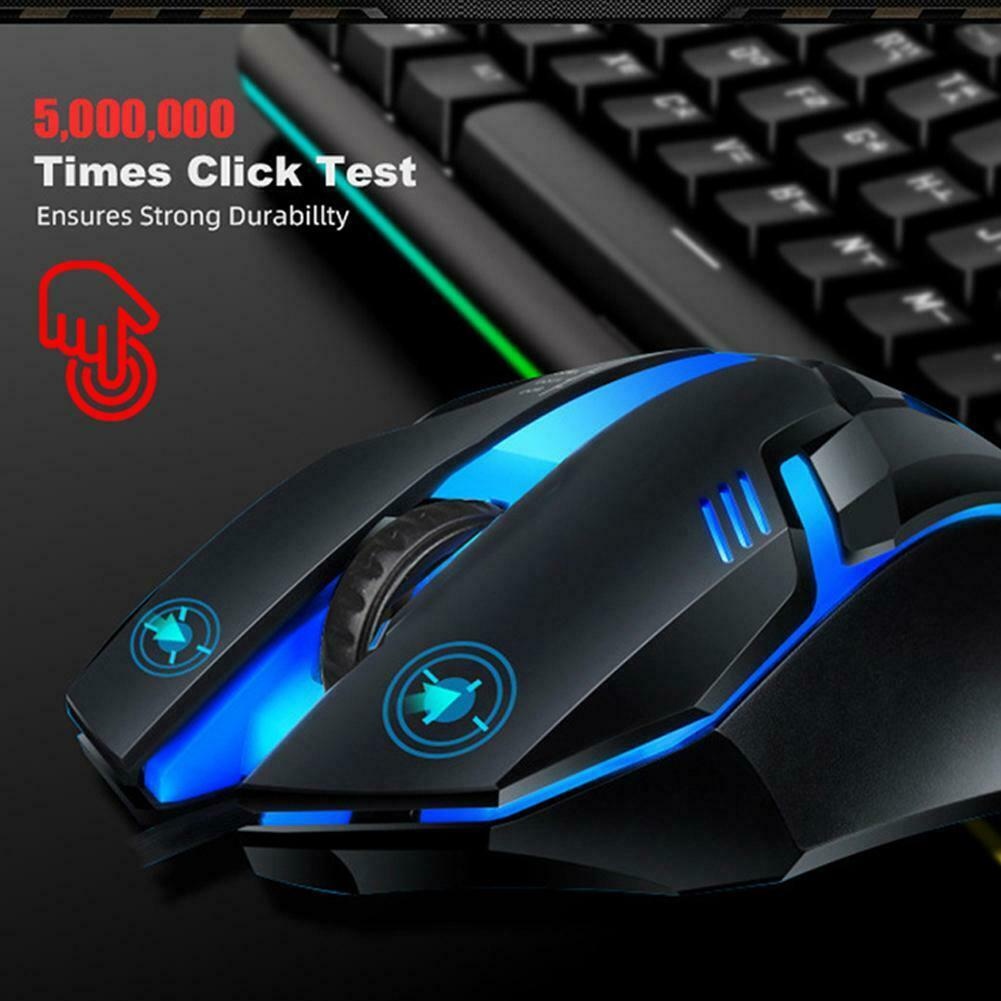 Chuột máy tính (PC/Laptop) chơi game dây USB, có đèn LED pro 7 màu