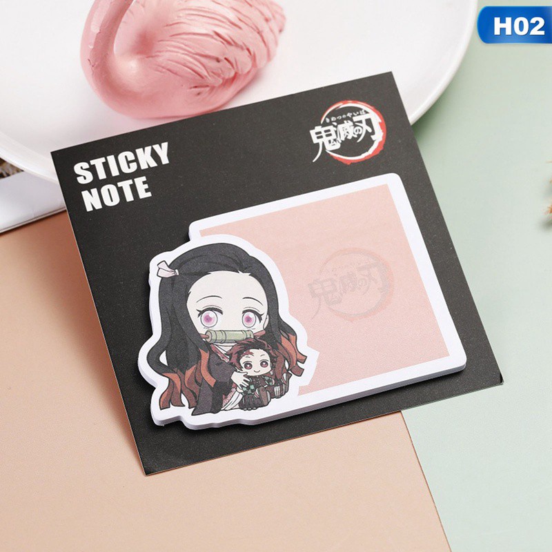 Giấy Note Ghi Chú Họa Tiết Hoạt Hình Demon Slayer Kimetsu No Yaiba