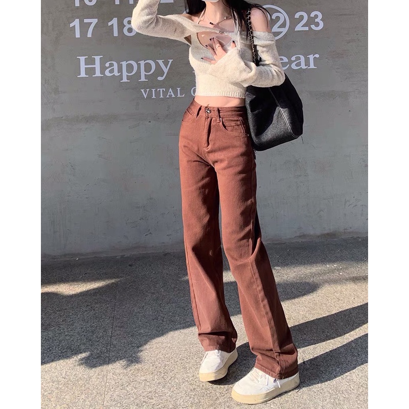 Quần Kaki trơn, Quần Baggy Nam Nữ jean Ống Suông Rộng Trẻ Trung Năng Động | Tdshopnt - Q12