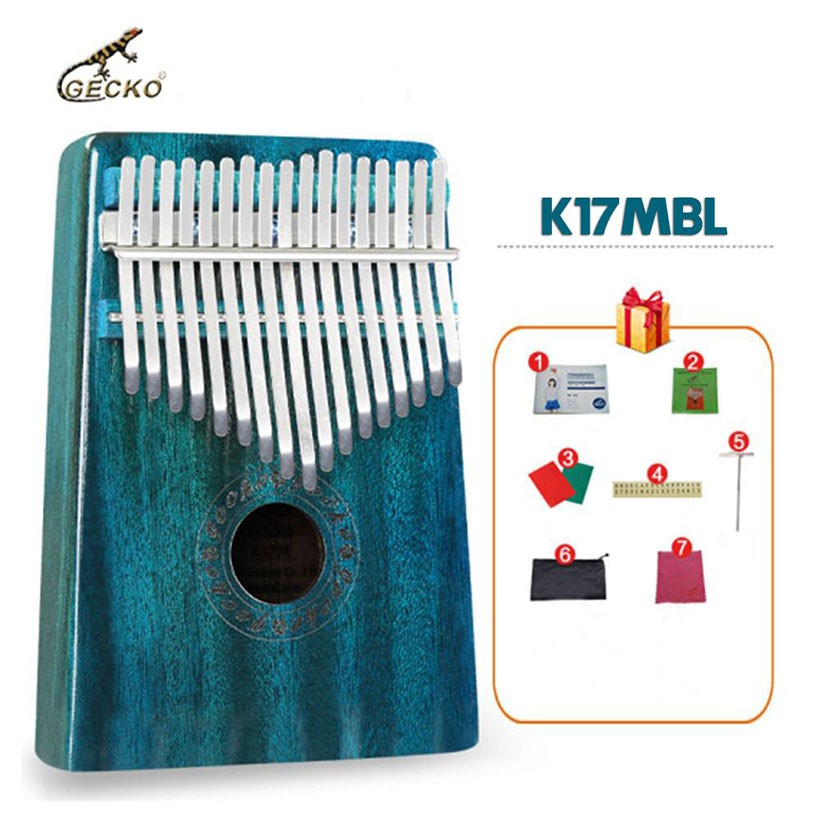 [Rẻ Vô Địch] Đàn Kalimba Gecko K17MBL 17 Phím Gỗ Mahogany (Cam Kết 100% Chính Hãng Nhập Khẩu Bởi Nắn