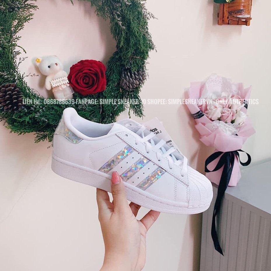 Giày Adidas Superstar Diamond FREESHIP Giảm 50K Khi Nhập Mã [GIAYADIDAS] Giày Thể Thao Nữ Adidas Chuẩn Auth