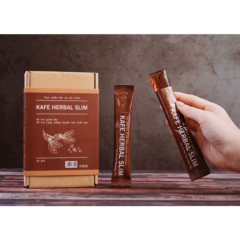 Thạch Giảm Cân Trà Giảm Cân  KAFE HERBAL SLIM tặng kèm detox , chuẩn chính hãng kiểm soát cân nặng nhẹ nhàng
