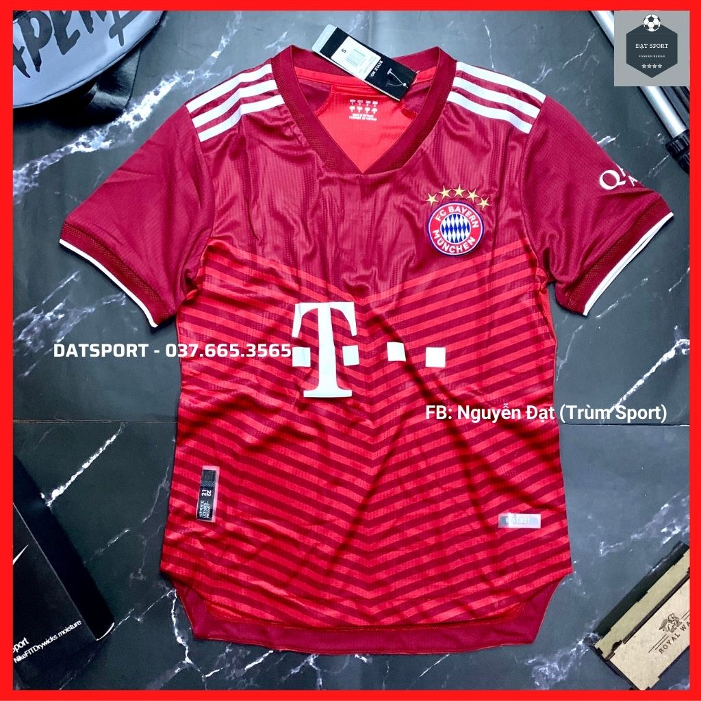 Bộ Áo Đấu Bayern Munich 21/22⚡RẺ VÔ ĐỊCH⚡ Bộ Quần Áo Bóng Đá CLB Bayern Đỏ Sân Nhà 2021/22 Vải Ga Thái Xịn Xò