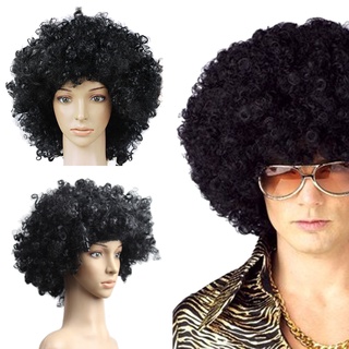 Tóc Giả Xoăn Màu Đen Phong Cách Afro 70s Cho Nam Và Nữ ☆Westyle Love