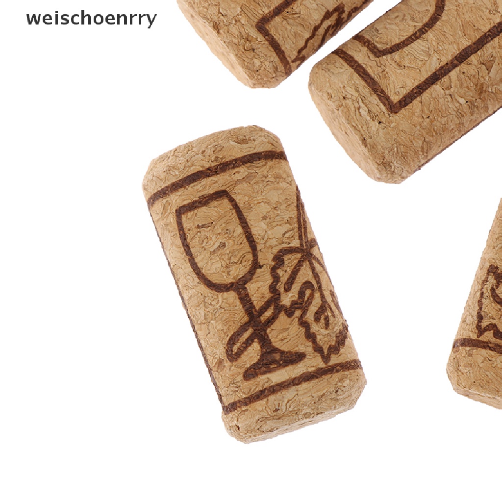 Set 10 nút bần đậy chai rượu bằng gỗ