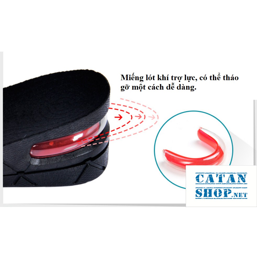 1 cặp ❤️Combo 4 miếng lót đế giày tăng chiều cao Air có đệm khí siêu êm ái, giày đế cao, giày độn gót.