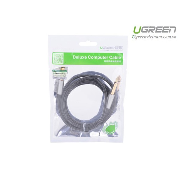 Cáp Audio 6,35mm chính hãng Ugreen 10636 mạ vàng cao cấp