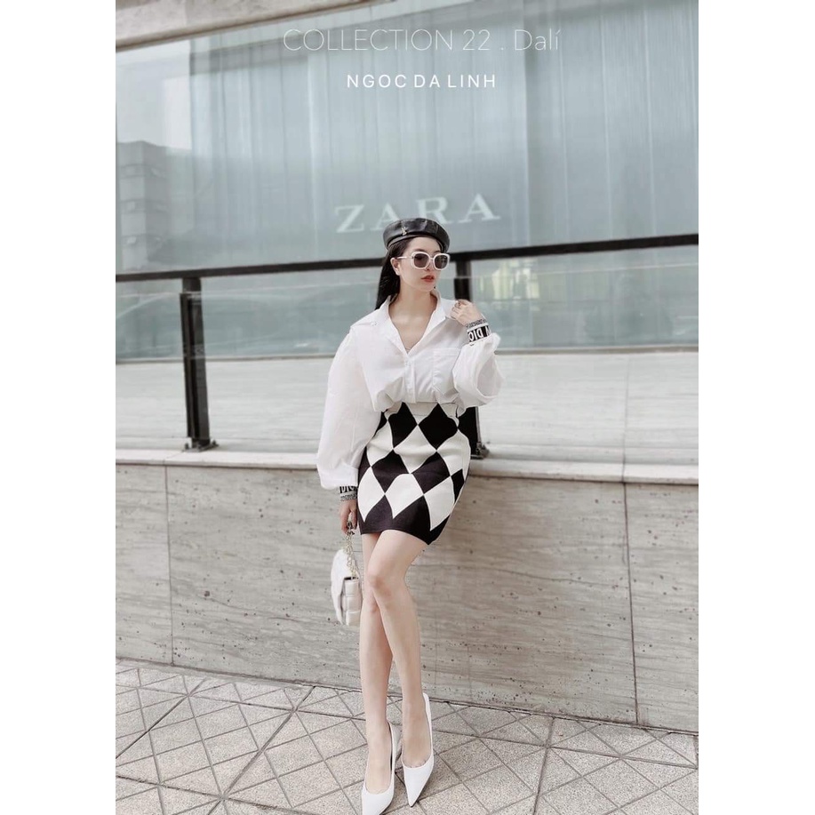 [Mã FAMARAL1 giảm 10K đơn 50K] ÁO SƠ MI TRĂNG THÊU TÚI BO TAY DIO