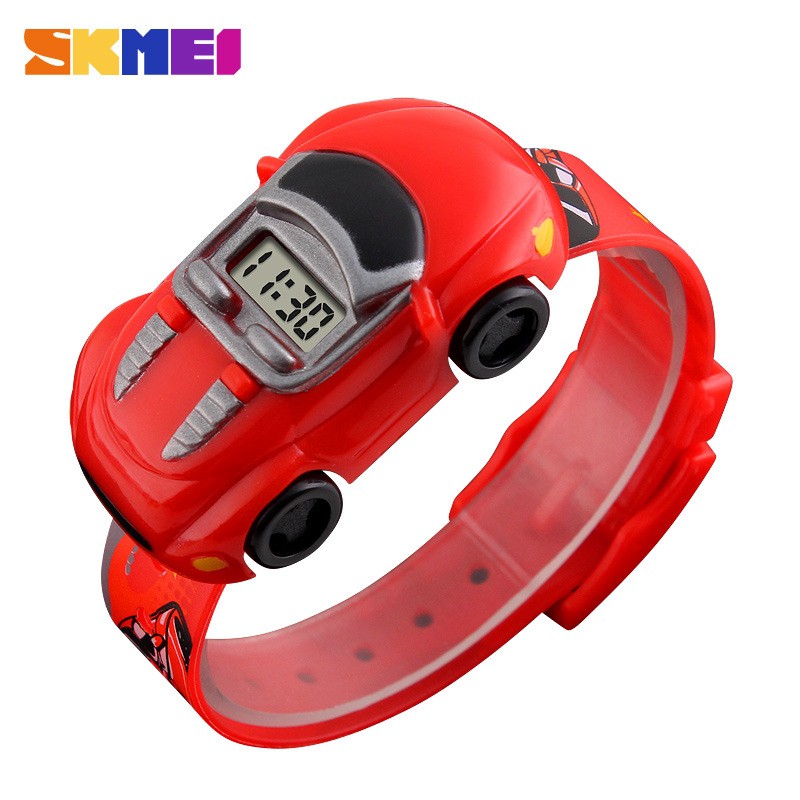 Đồng hồ điện tử SKMEI hình chiếc xe hơi hoạt họa đáng yêu làm quà cho bé trai và gái | BigBuy360 - bigbuy360.vn