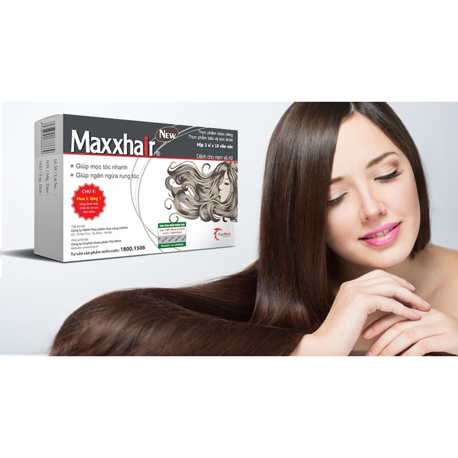 Thực phẩm bảo vệ sức khỏe Maxxhair (Hộp 30 viên) - Nhà thuốc Amipharma