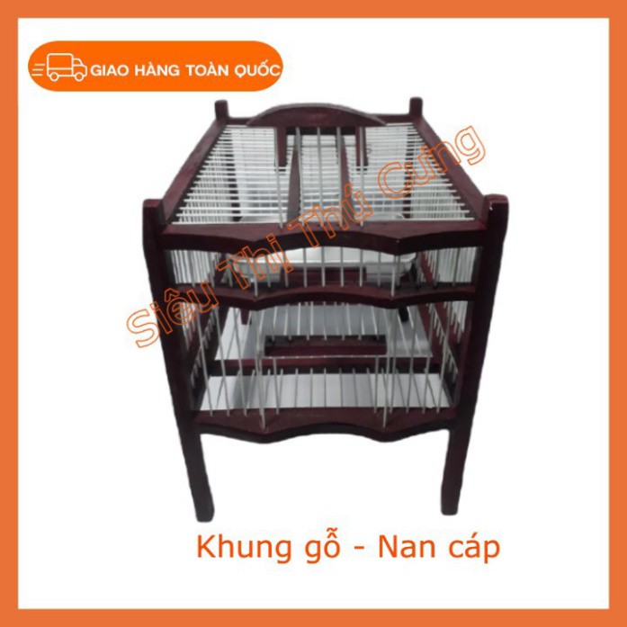 Lồng Tắm Chim - Lồng Tắm Chào Mào, Khướu, Hoạ Mi  Kèm Khay Nước Nhôm