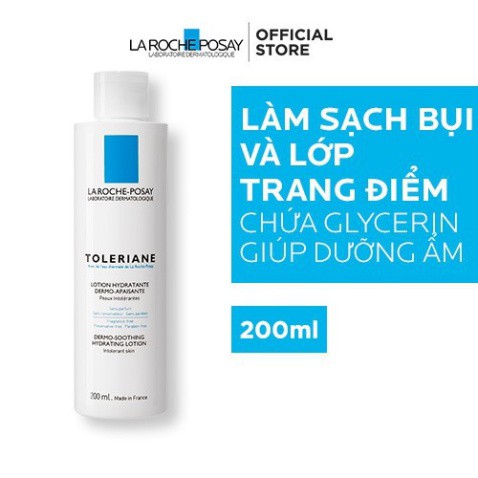 [CHÍNH HÃNG] La Roche Posay Sữa Rửa Mặt &amp; Tẩy Trang Dành Cho Da Quá Nhạy Cảm Toleriane Dermo Cleanser-Cleansing and Make