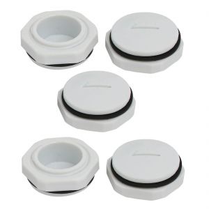Nút bít có ren ngoài bằng nhựa xám dùng để bít lỗ cho ốc xiết cáp PG7 đến PG21