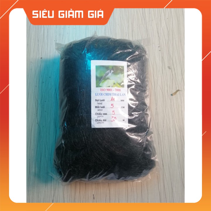 Lưới bẫy chim chào mào, họa mi, chòe Cao 5m, độ dài tùy chọn, Lưới Chim Thái Lan - ĐỒ CÂU NGỌC HẢI [Giá rẻ]