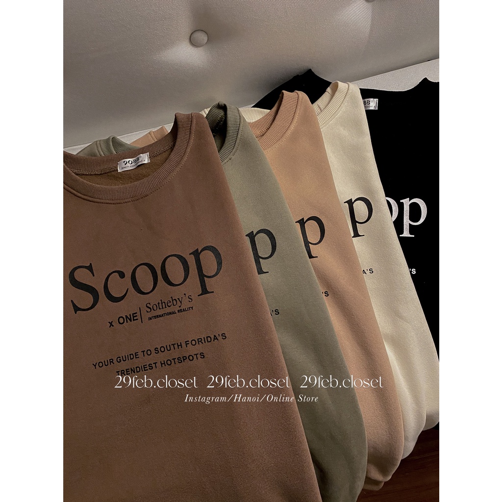 [Ảnh thật/Video] Áo sweater nỉ bông oversize thêu Morning tag 3158, mặc đôi nam nữ - 29feb.closet | BigBuy360 - bigbuy360.vn