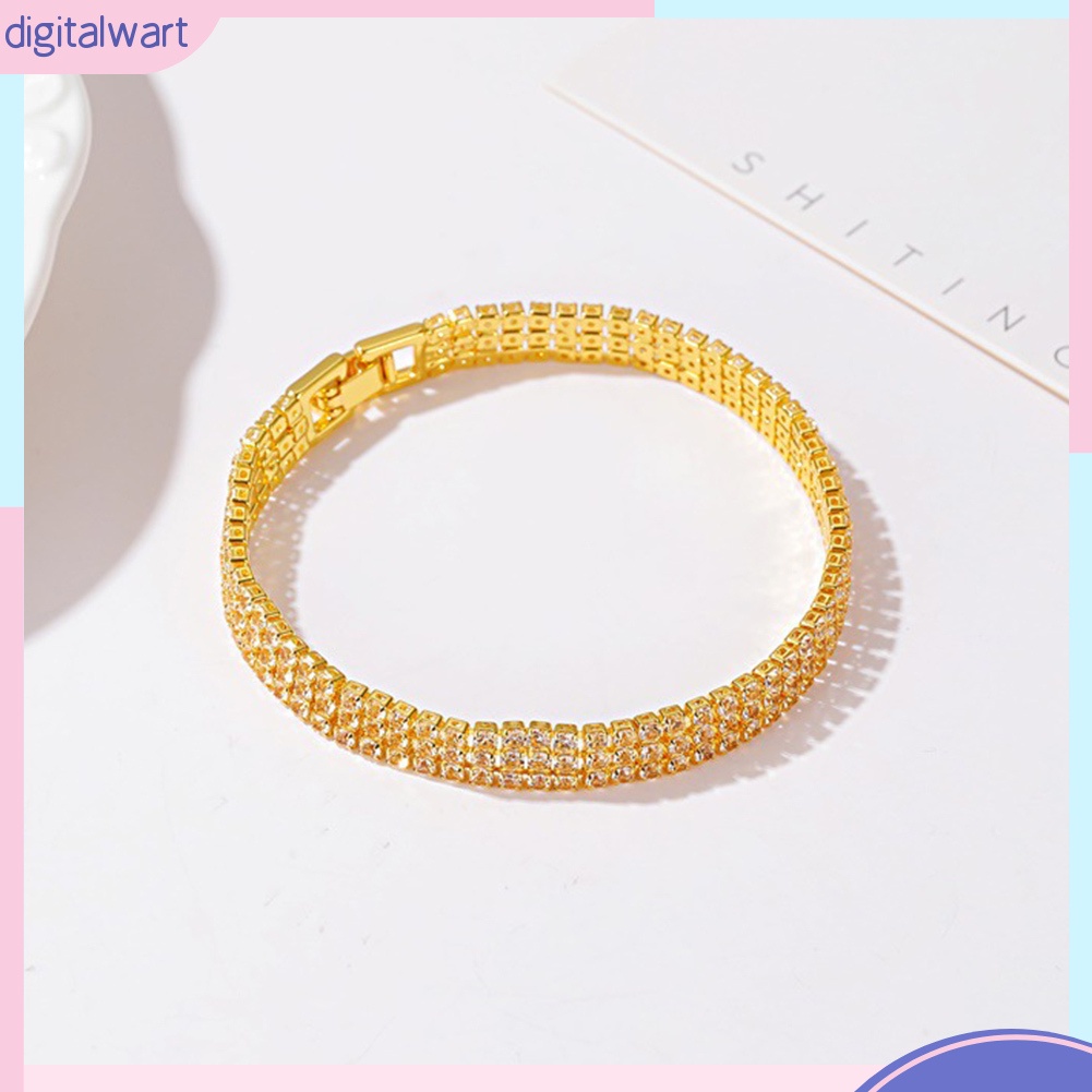 Vòng Tay Nữ Đính Đá 3 Hàng Sang Trọng