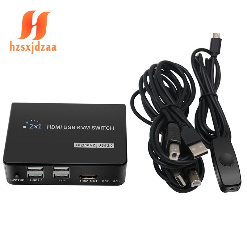 Công Tắc Chuyển Đổi 4K HDMI Kvm 2 Cổng USB