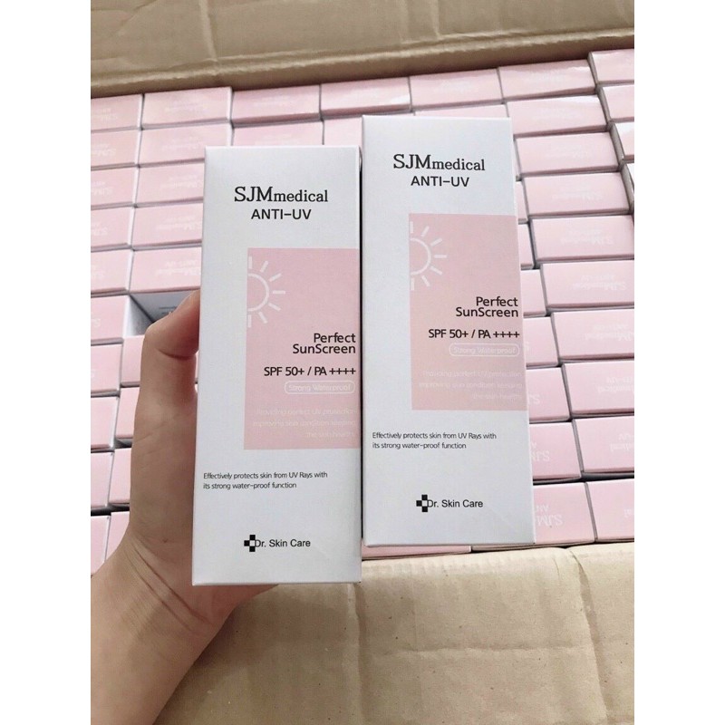 KEM CHỐNG NẮNG CHỐNG NƯỚC NÂNG TONE DƯỢC PHẨM SJM MEDIAL ANTI-UV Dr Skin Care Hàn Quốc 60g