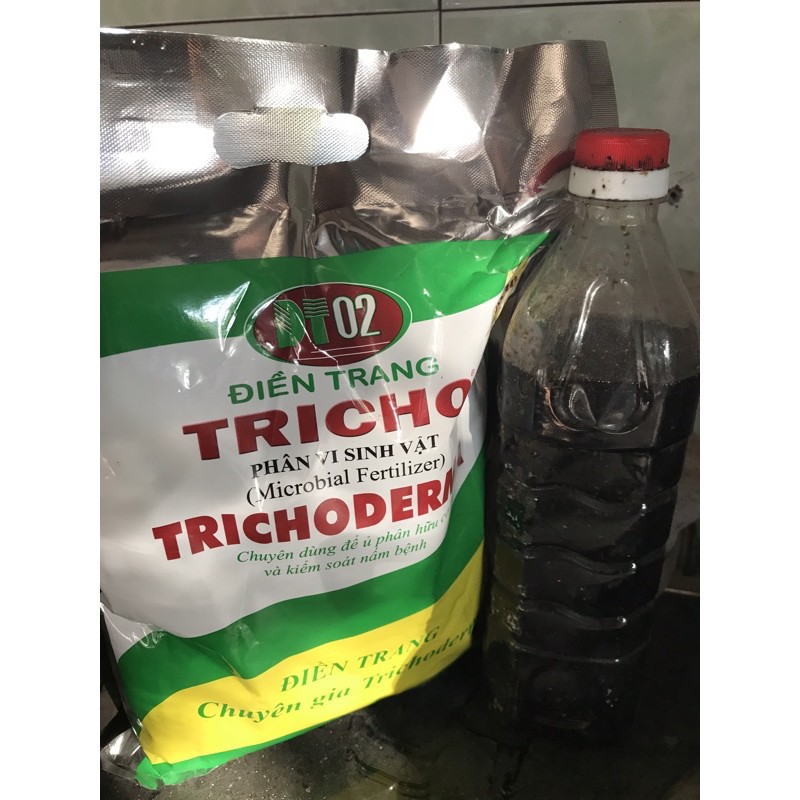 Combo Nấm đối kháng Trichoderma Điền Trang 1kg và 1kg mật rỉ đường nguyên chất