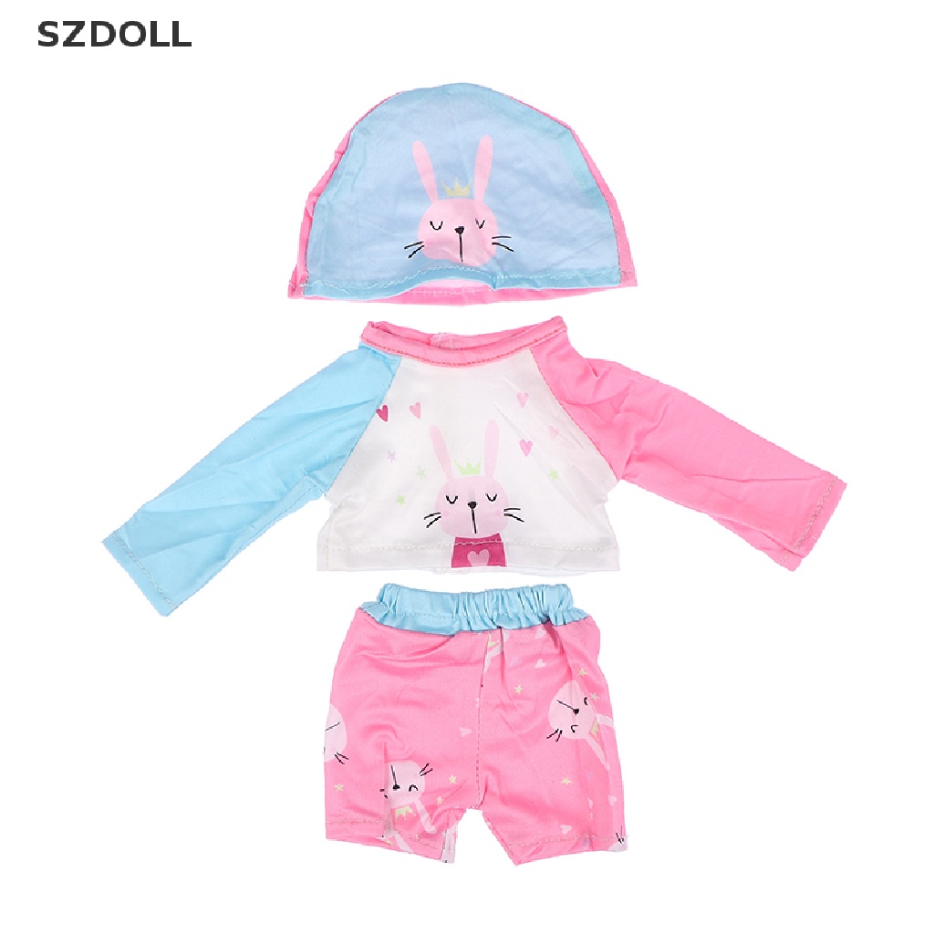 Doll Clothes Flower Swimsuit Clothes For 43cm Baby 18 Inch Doll Accessories  DOM