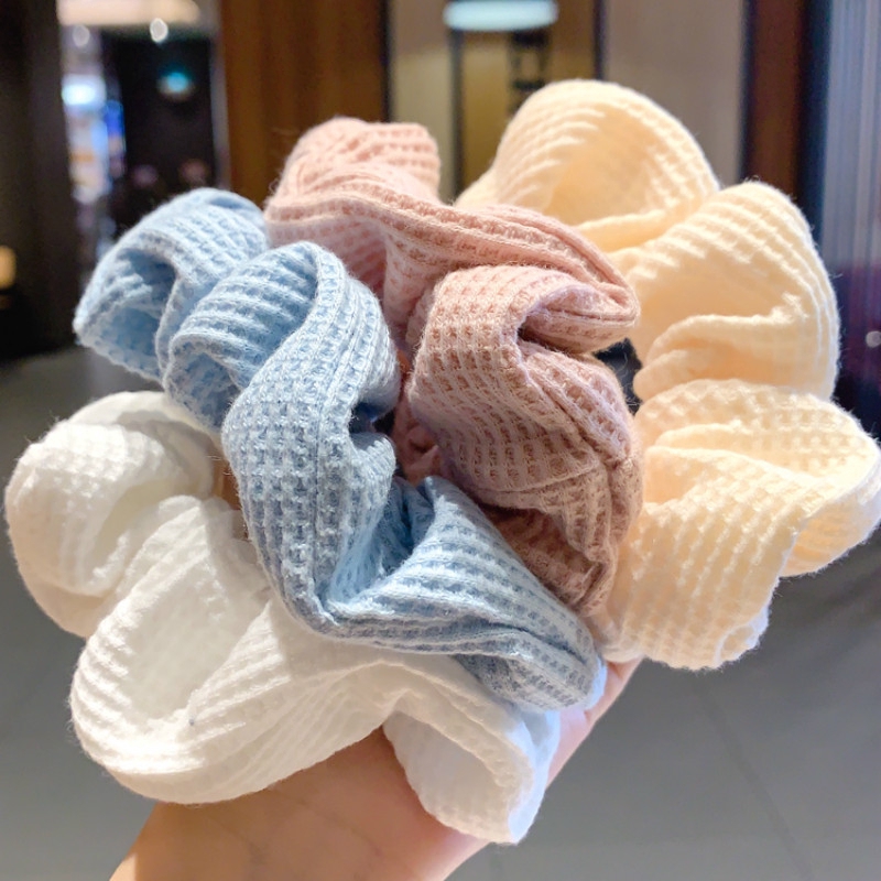 Dây Buộc Tóc Màu Trơn Xinh Xắn Cho Nữ