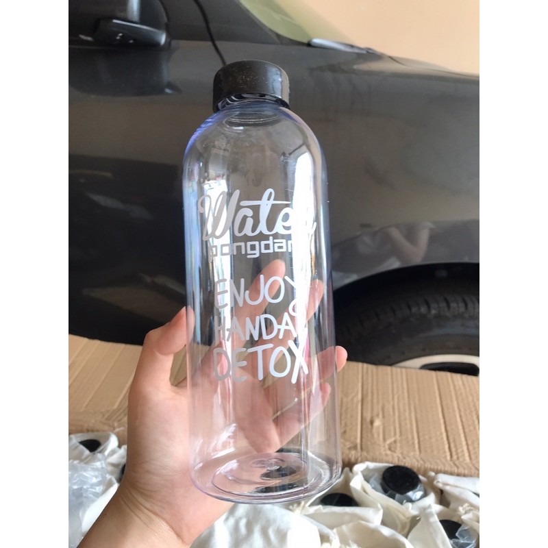 Bình uống nước Detox loại 1 lít có túi vải | BigBuy360 - bigbuy360.vn