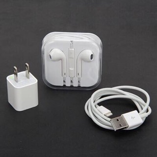 Sạc cáp lightning và tai nghe jack 3.5 