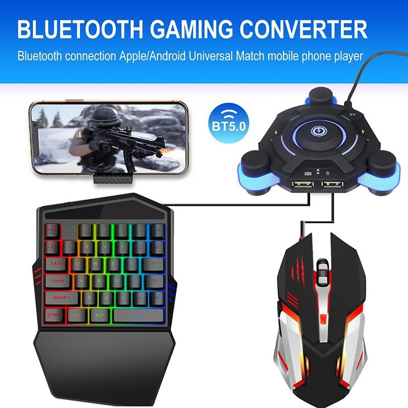 Kết Nối Bluetooth Không Dây Bàn Phím Chuột Adapter Điều Khiển GAMEPAD